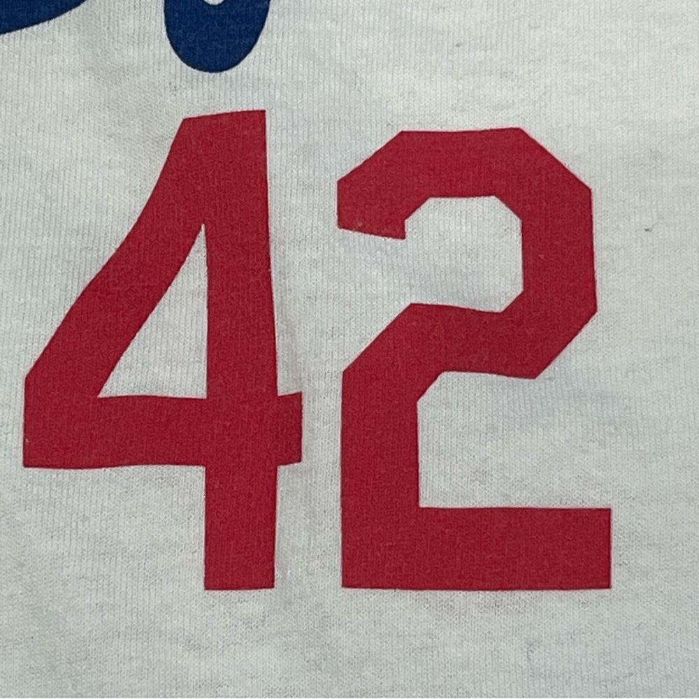 Jackie Robinson #42 Brooklyn Dodgers White Shirt Size Large - Picture 4 of 16